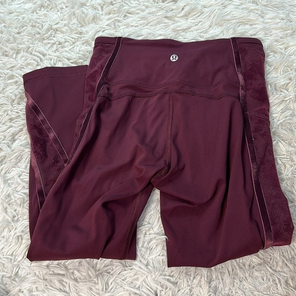 Lululemon Wunder Under Crop High-Rise *Flocked 21" Dark Adobe / Scatter Floral - Picture 4 of 5